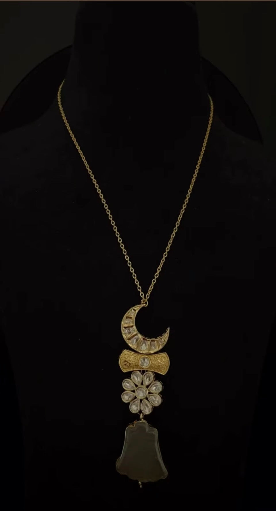 Kundan pendant chain
