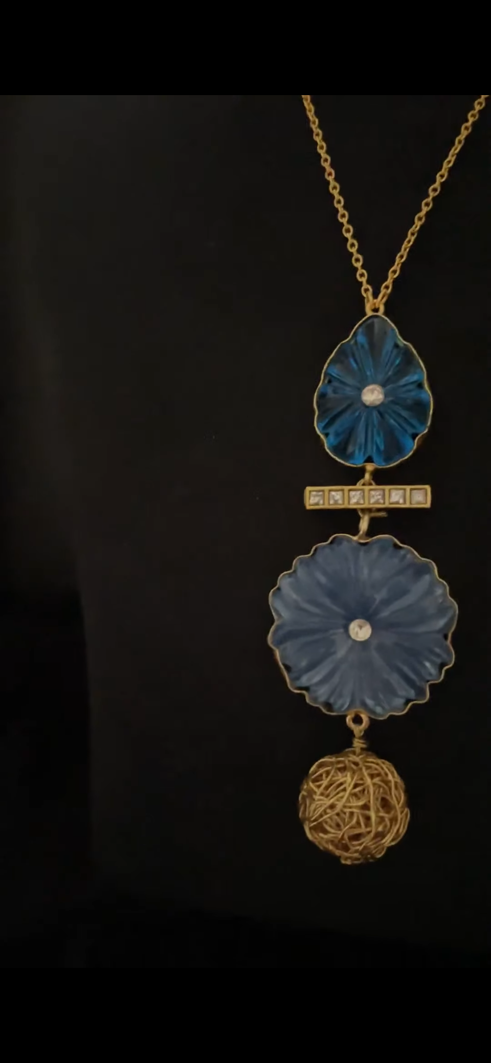 Carving stone chain